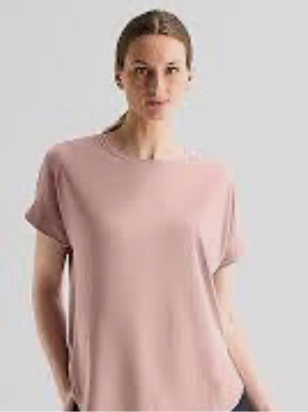 Worthington Blush Pink Short Sleeve Crewneck Blouse
